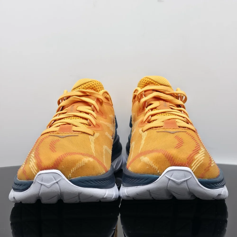 Techcore Hoka Mach Supersonic Men’s 8D Yellow Orange Running Shoes - Picture 6 of 13